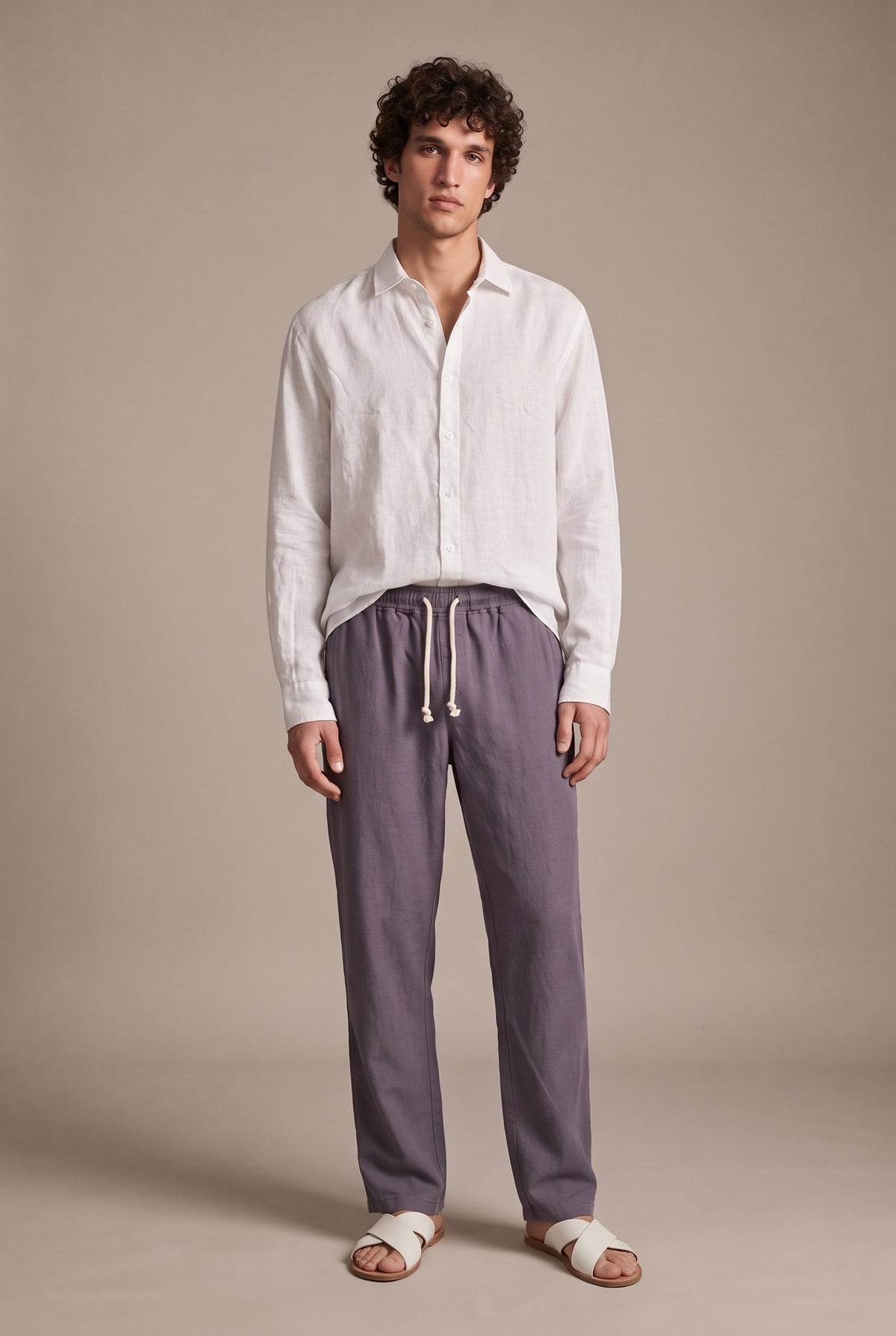 Fluid Drawstring Trousers