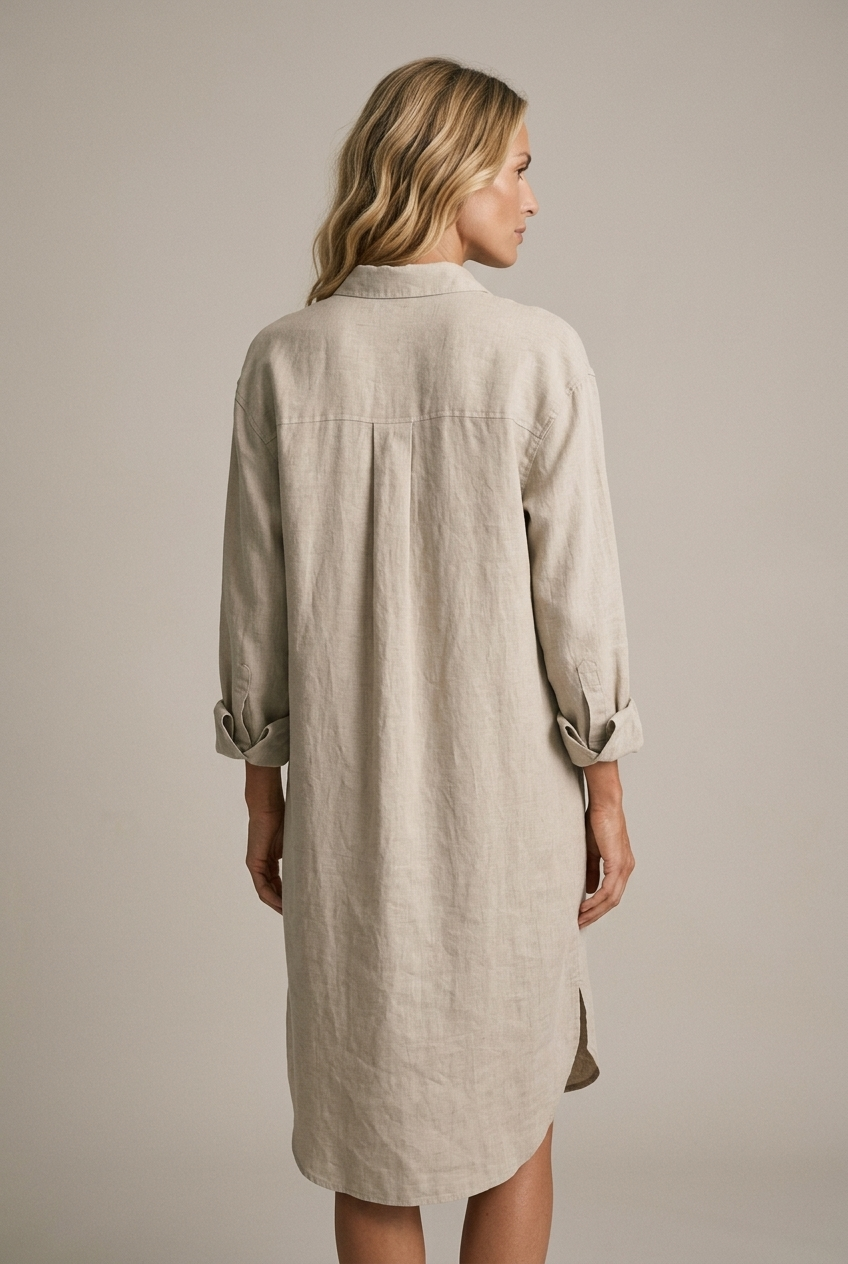 ROBELLI — Linen Shirt Dress