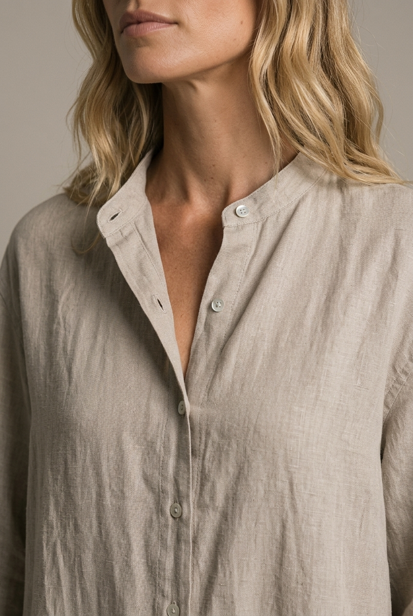ROBELLI — Linen Shirt Dress