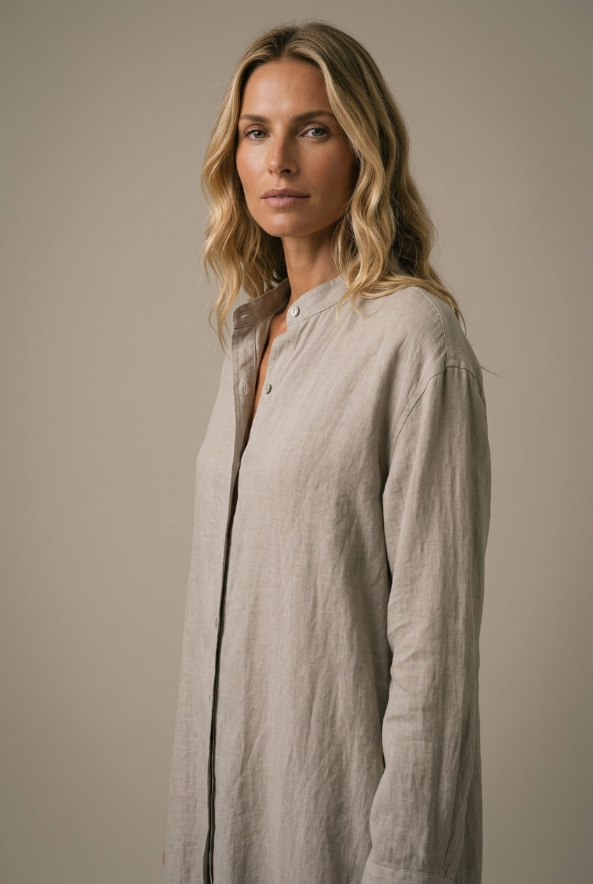 ROBELLI — Linen Shirt Dress