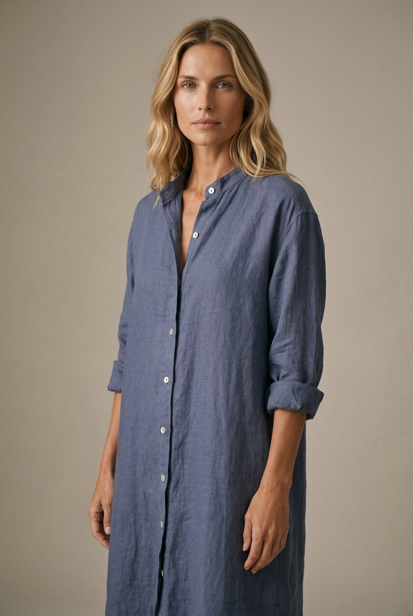 ROBELLI — Linen Shirt Dress