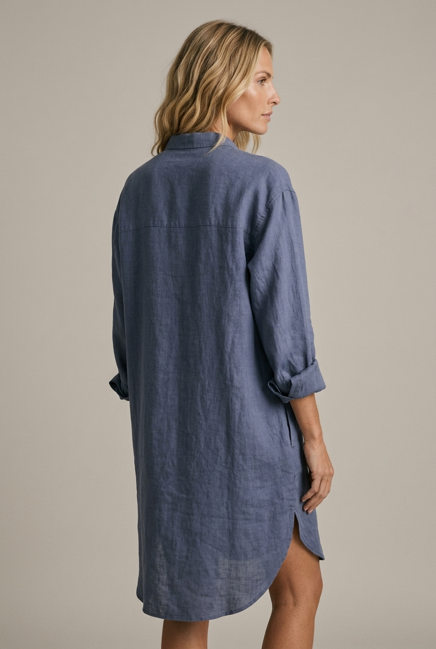 ROBELLI — Linen Shirt Dress