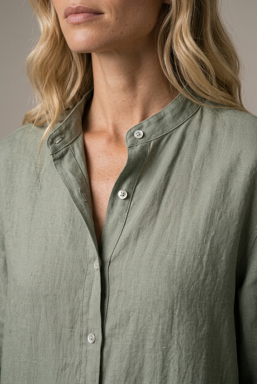 ROBELLI — Linen Shirt Dress