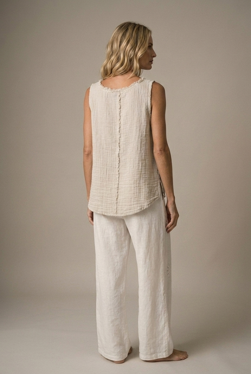 TOP XE — Linen Top — back