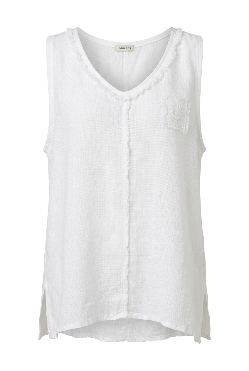 KATIA — V-Neck Linen Top — packshot