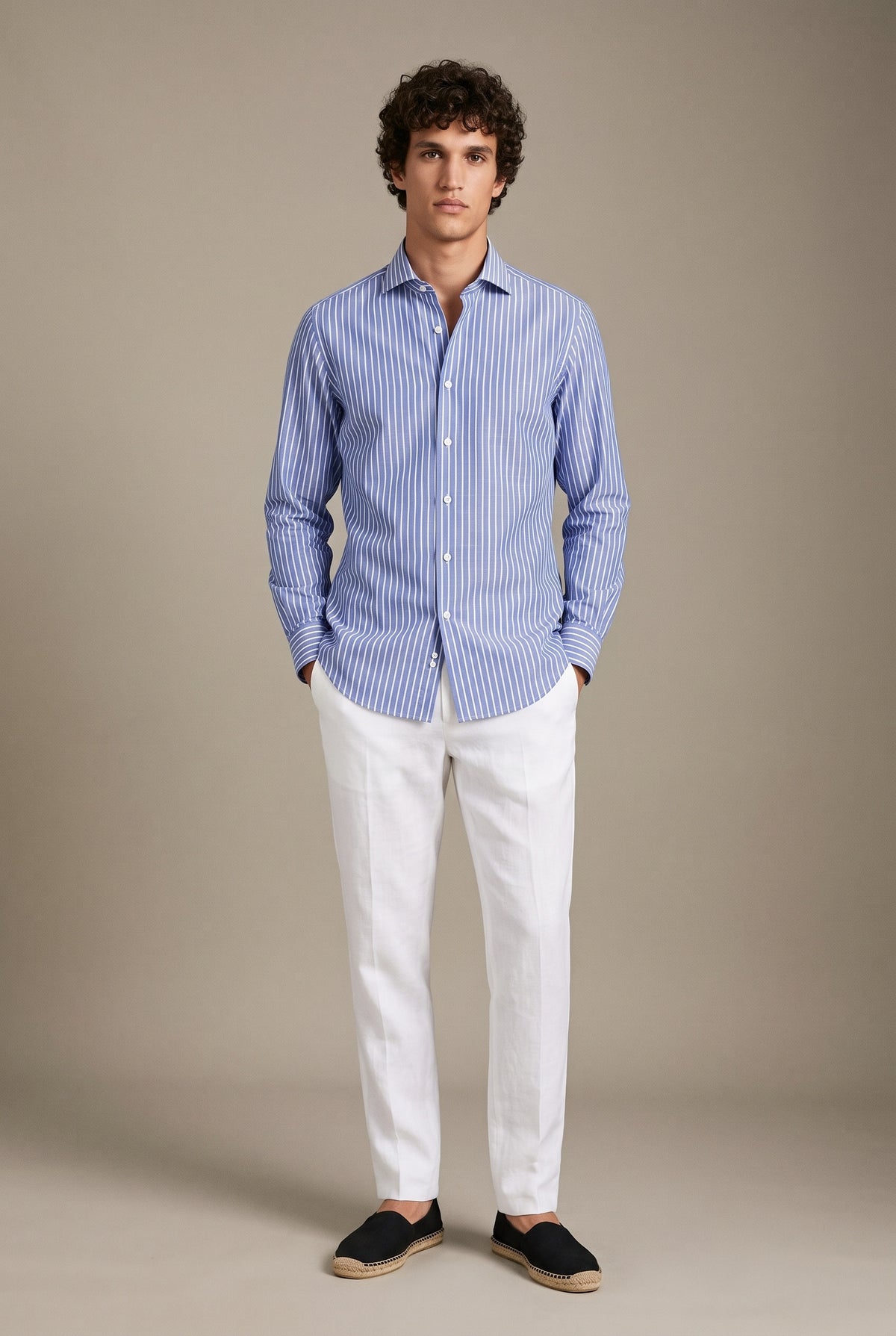 Vertical Striped Formal Shirt