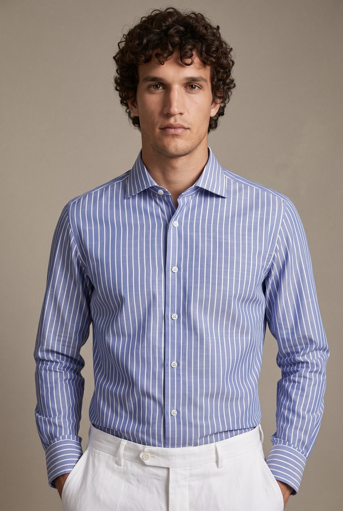 Vertical Striped Formal Shirt
