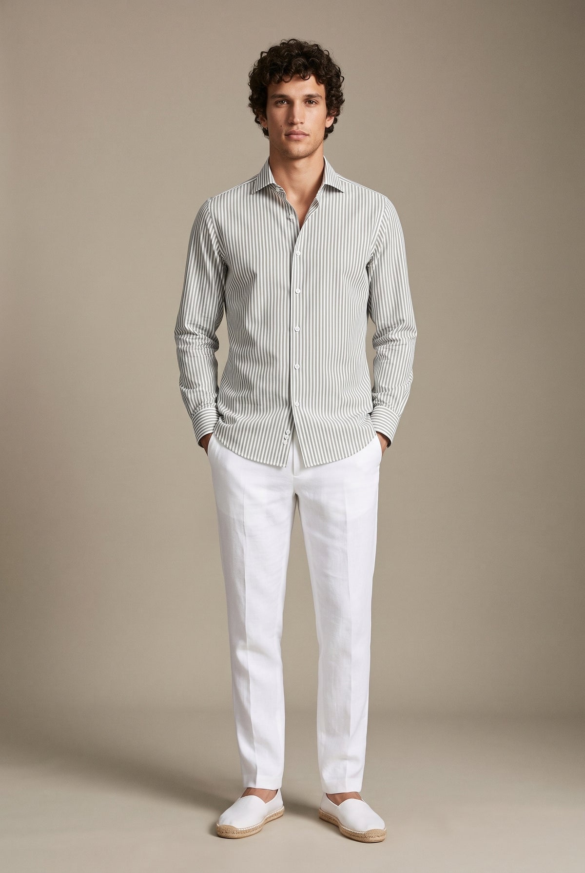 Vertical Striped Formal Shirt
