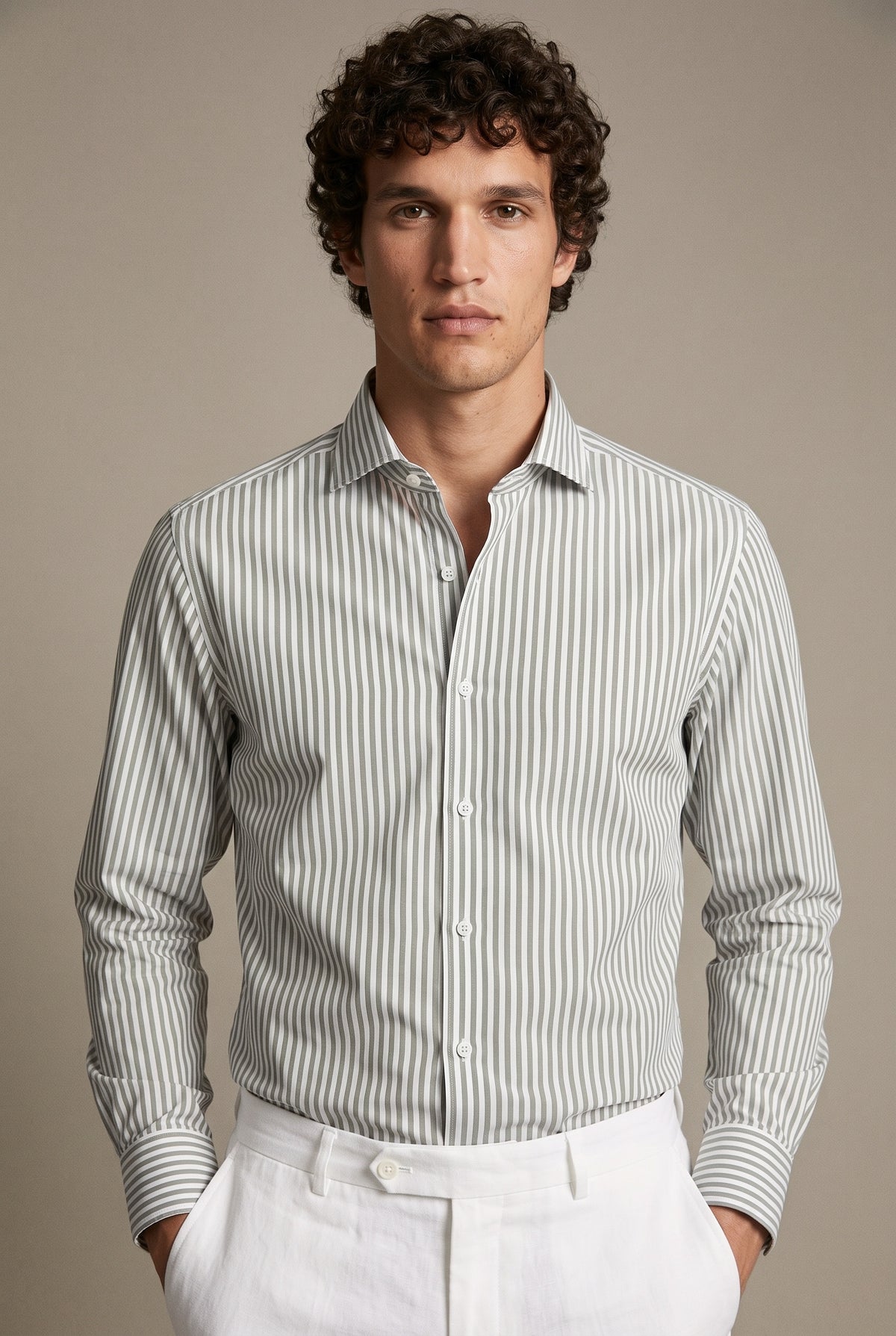 Vertical Striped Formal Shirt