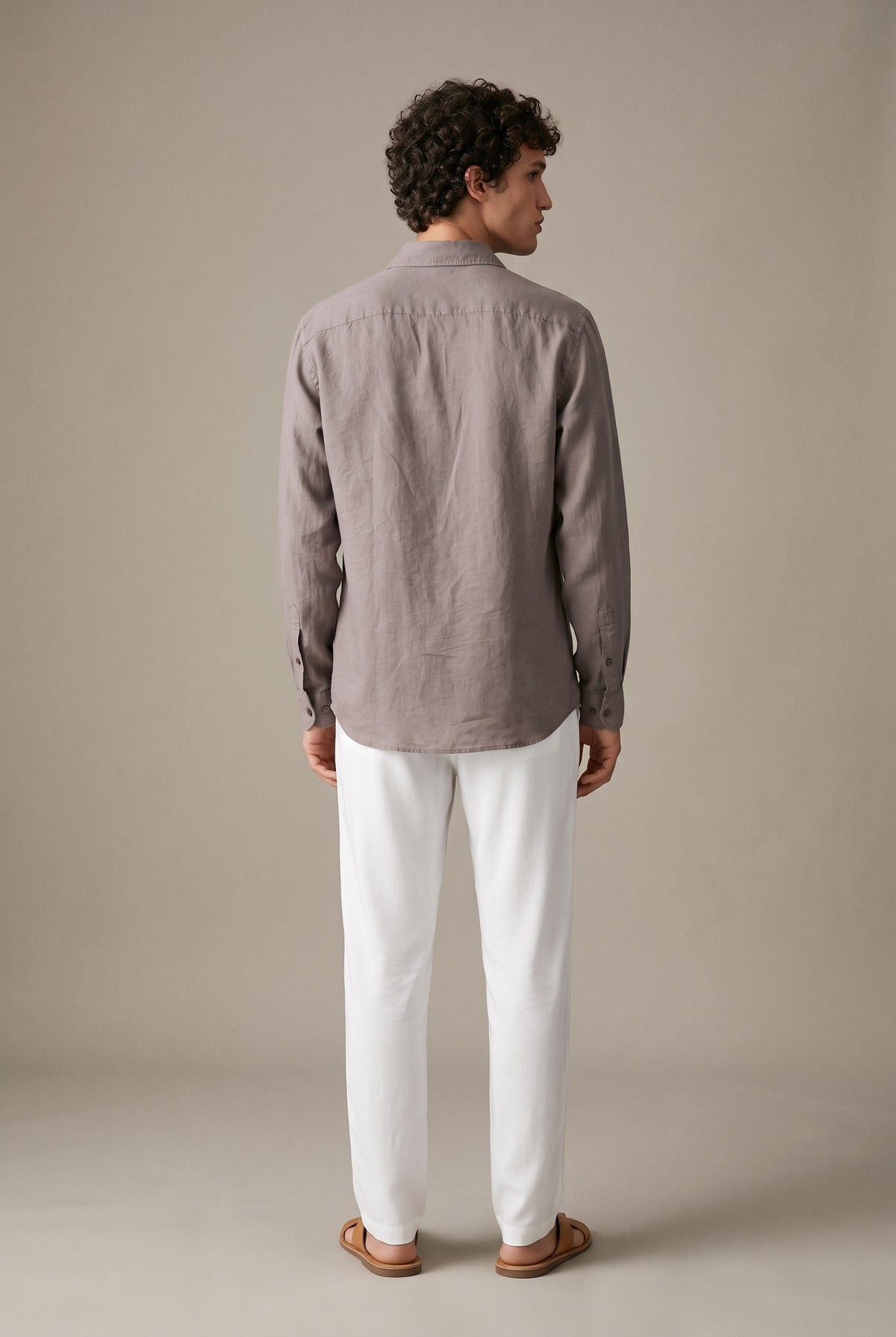 Light linen long sleeve shirt