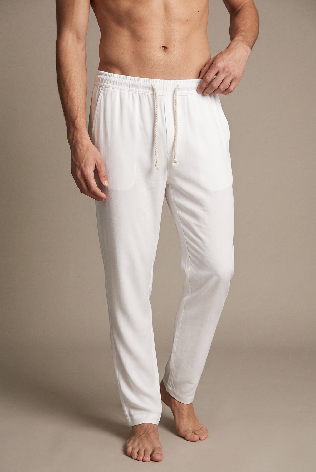 Fluid Drawstring Trousers