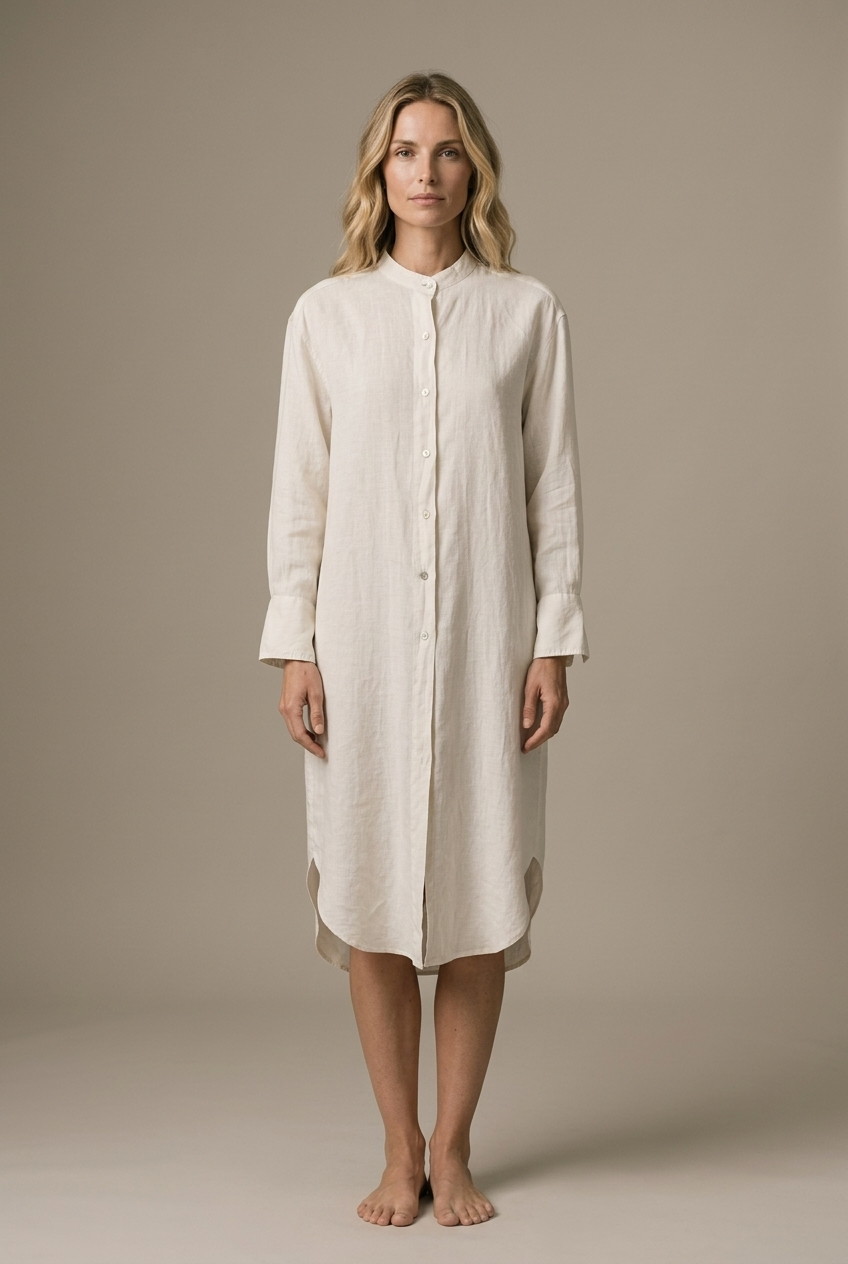 ROBELLI — Linen Shirt Dress