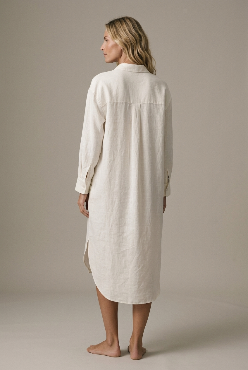 ROBELLI — Linen Shirt Dress