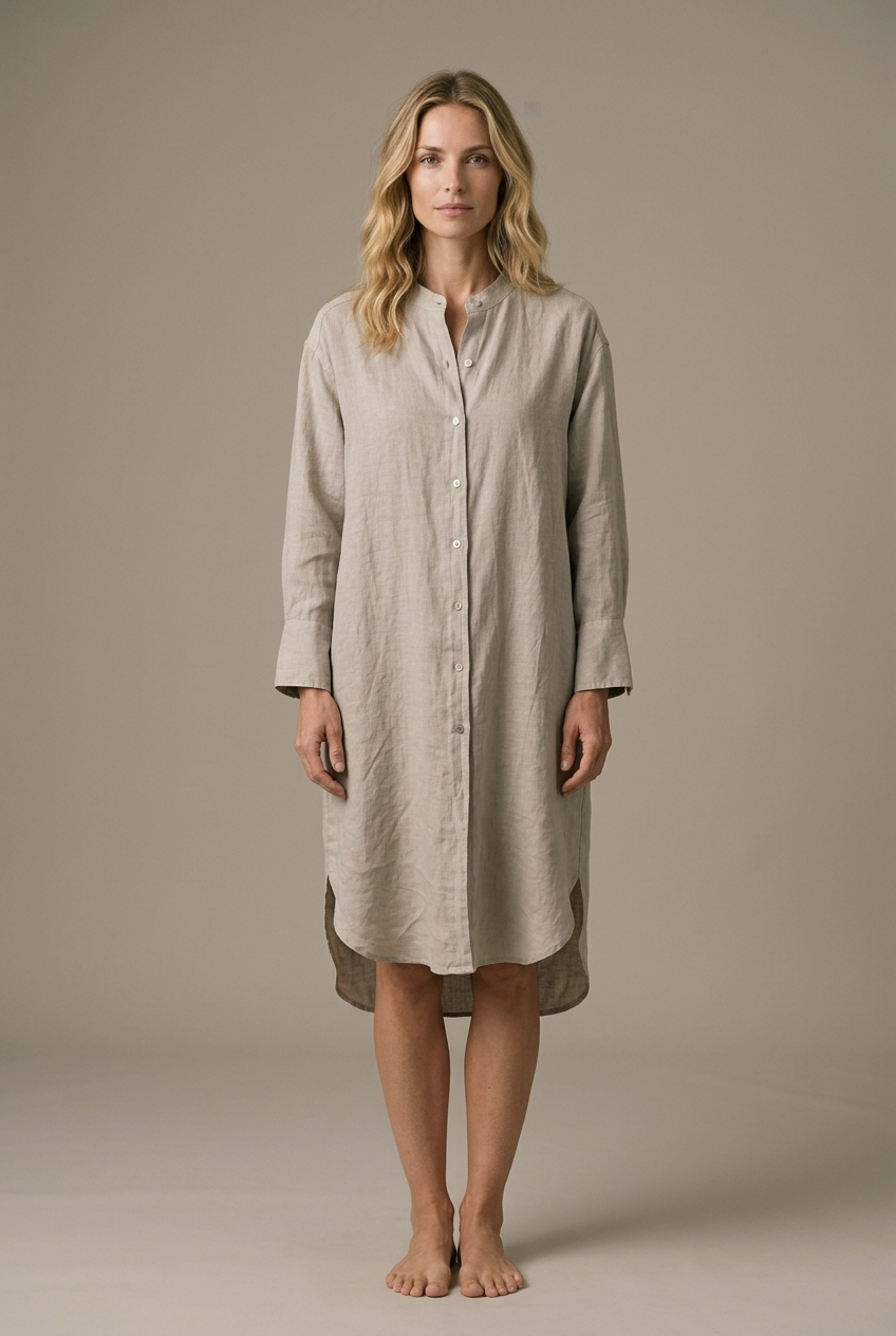 ROBELLI — Linen Shirt Dress
