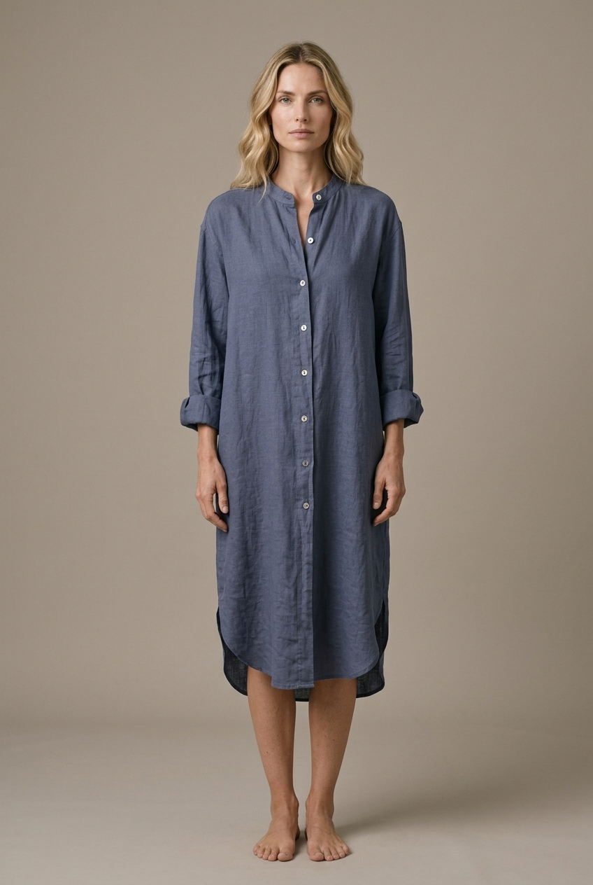 ROBELLI — Linen Shirt Dress