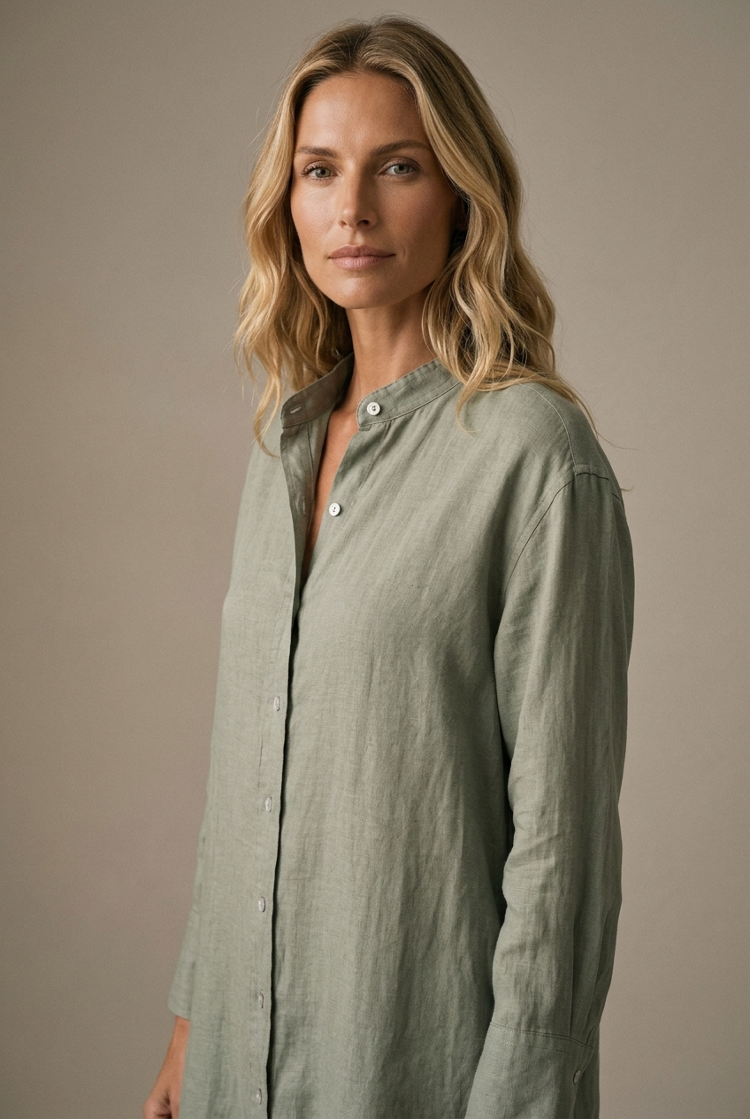 ROBELLI — Linen Shirt Dress