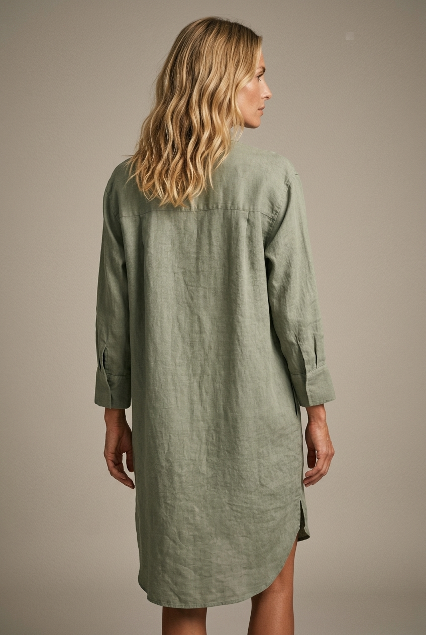 ROBELLI — Linen Shirt Dress