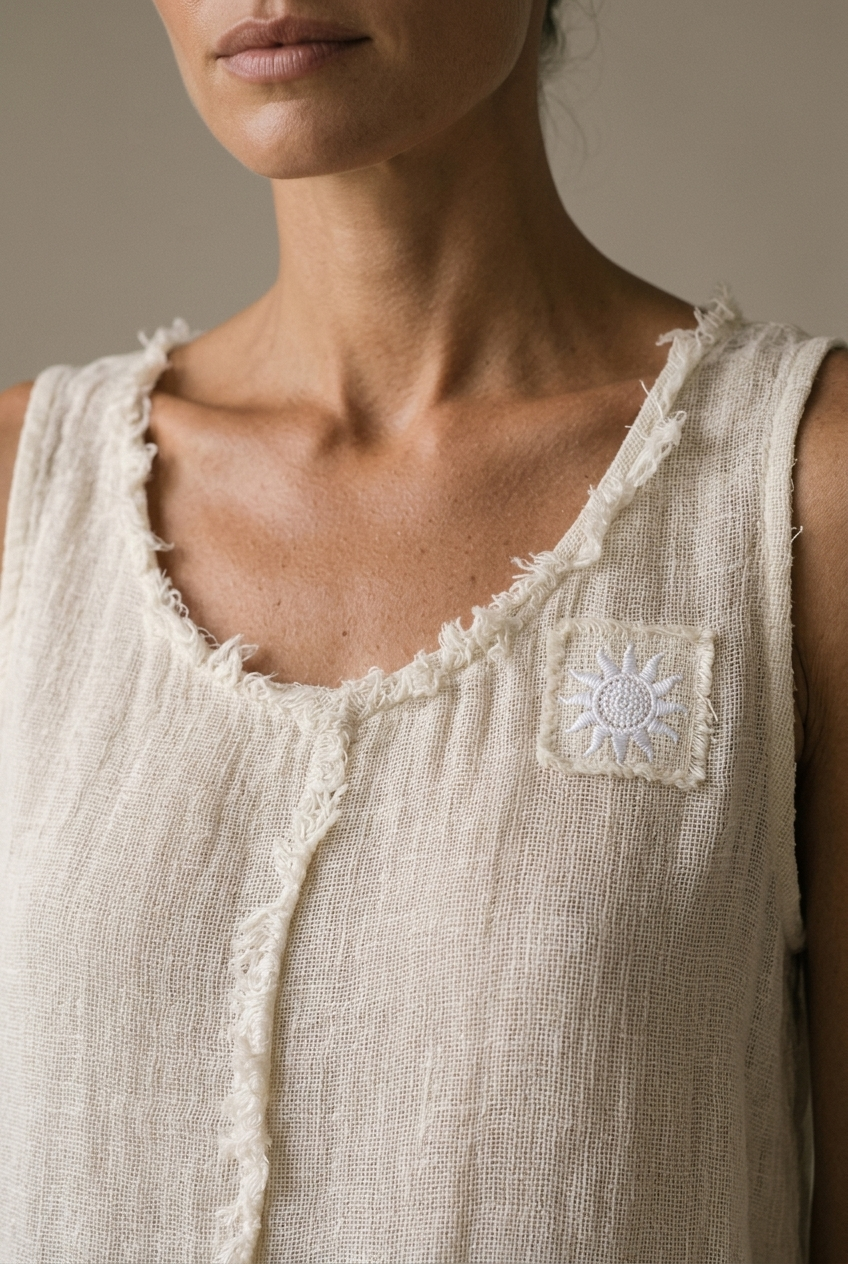 TOP XE — Linen Top — detail