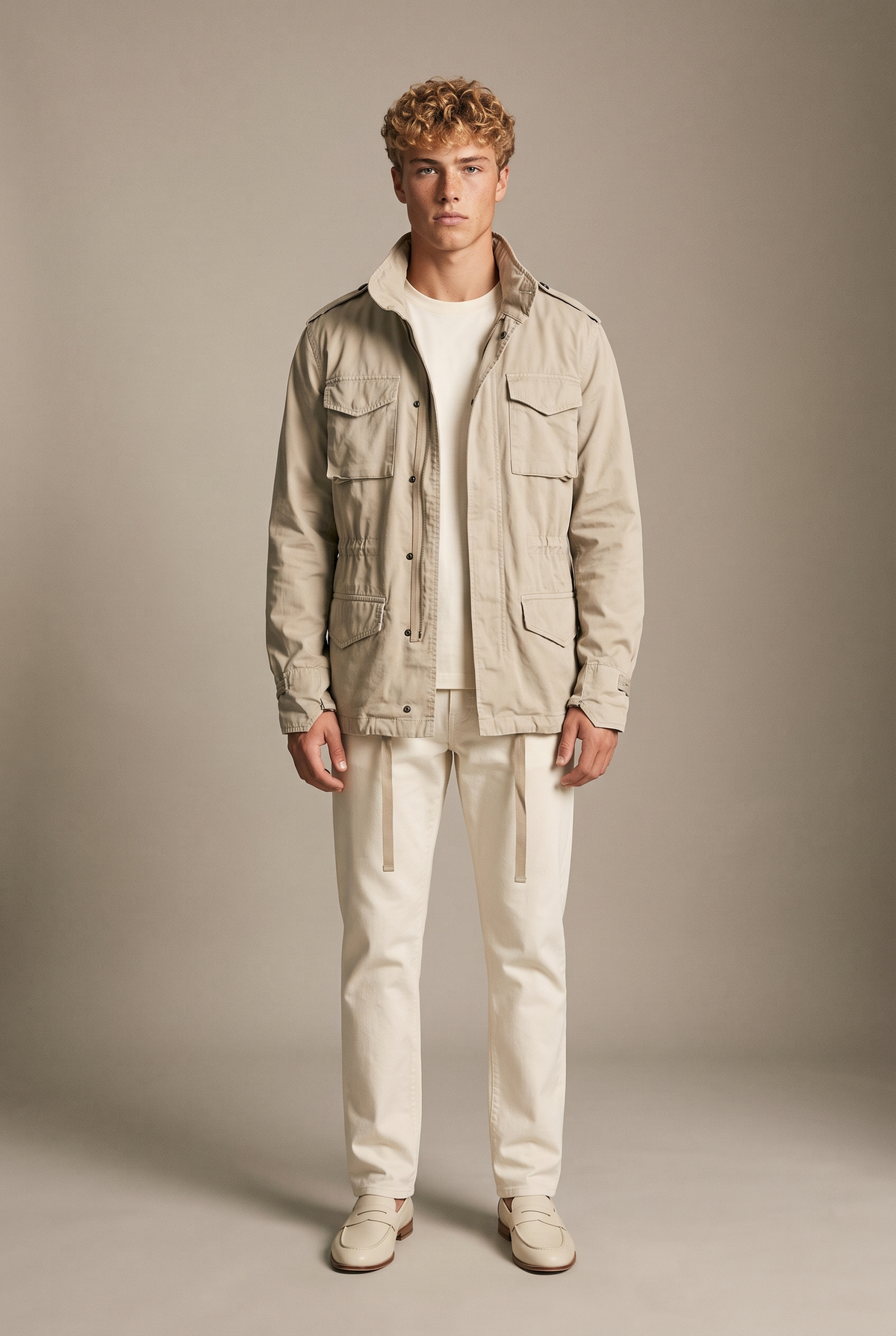 AF-JAC-ARMY — Field Jacket — Beige — front