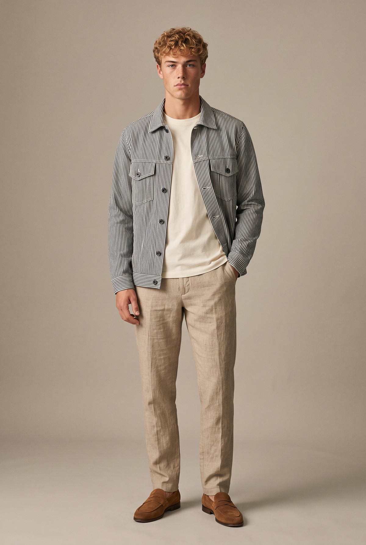 Serifos Shirt-Jacket — front open